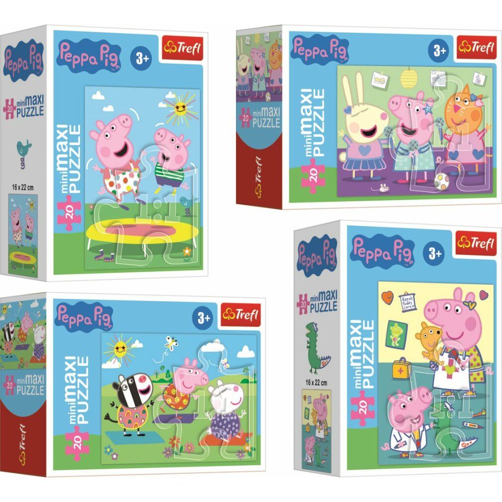 trefl Display Puzzle Peppa Pig 20 Teile (24 Stück)