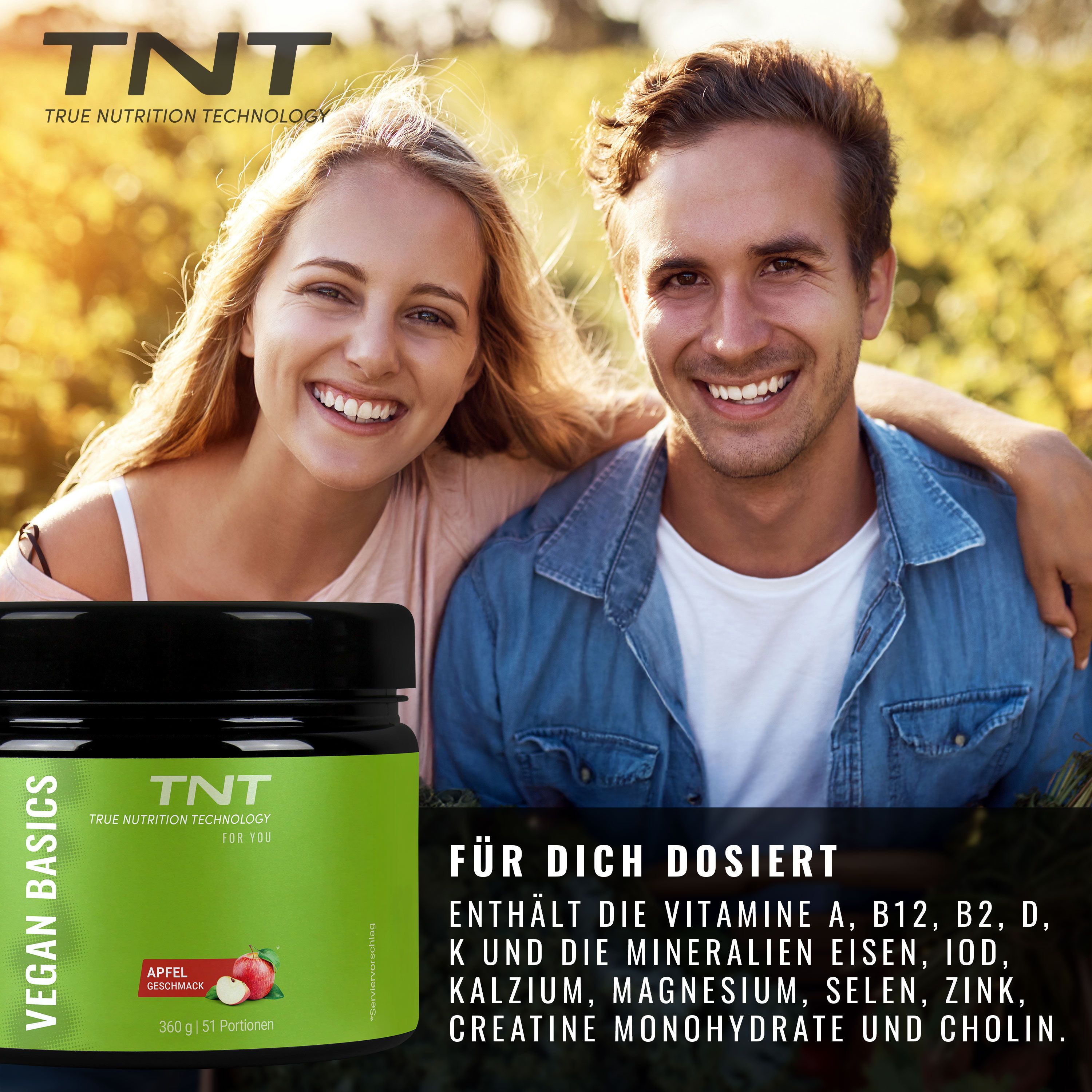 TNT Vegan Basics - Multivitamin, Mineralien und Creatine