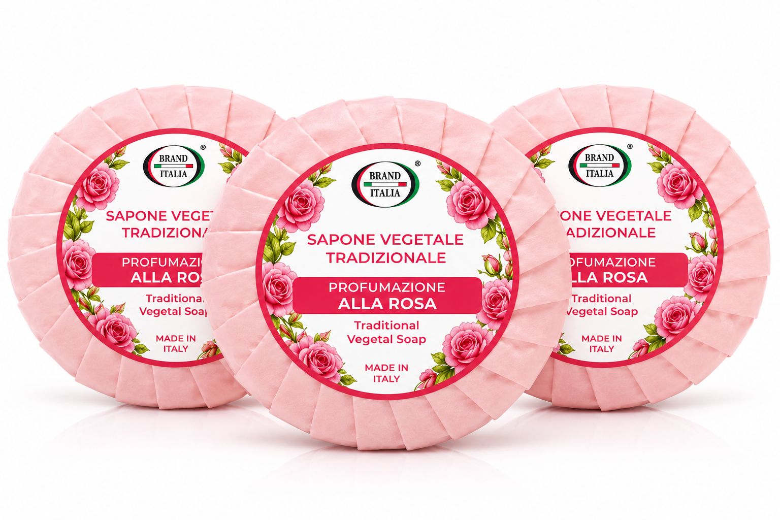 BRAND ITALIA - Saponi vegetali Tradizionali - Alla Rosa
