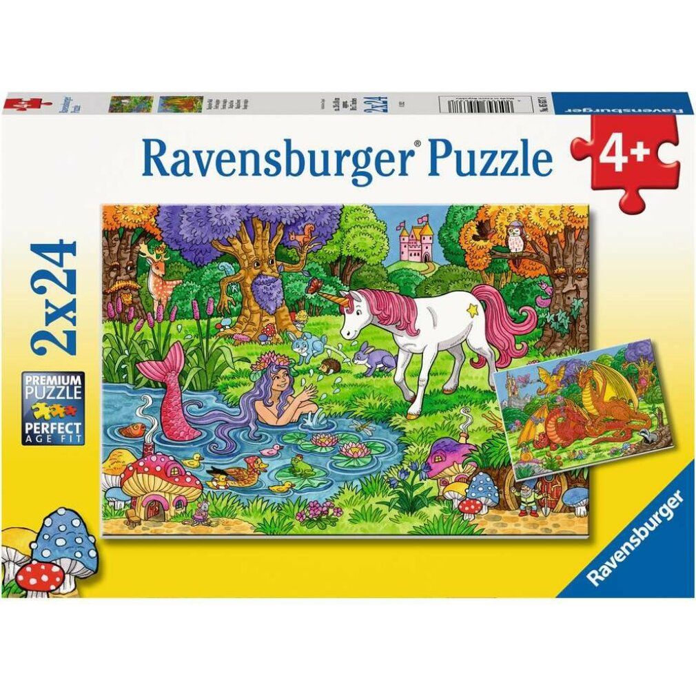 Puzzle 2x24 Teile Magischer Wald ab 4 Jahre