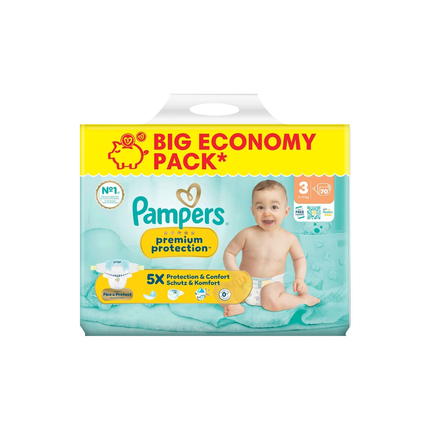 Pampers premium protection Windeln Premium Protection Gr. 3 Big Pack 1 St