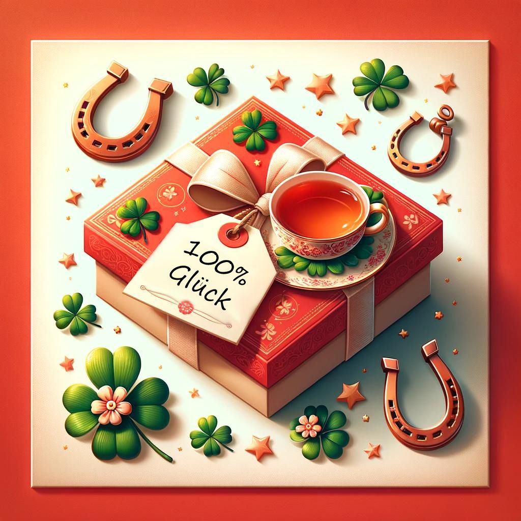 Quertee "100% Glück" - Teegeschenk