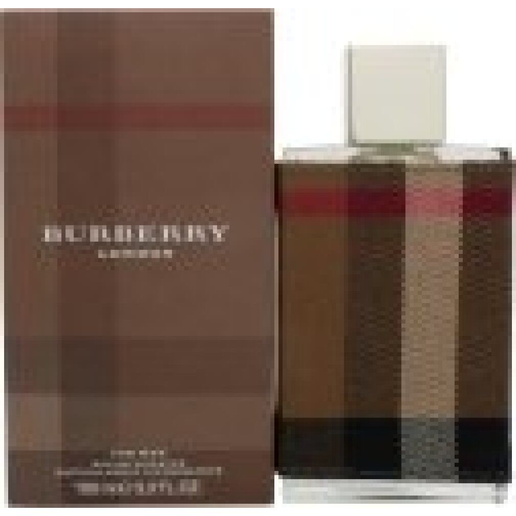 Burberry London for Men Eau de Toilette Flakon und Verpackung. Braun kariert. 100 ml.