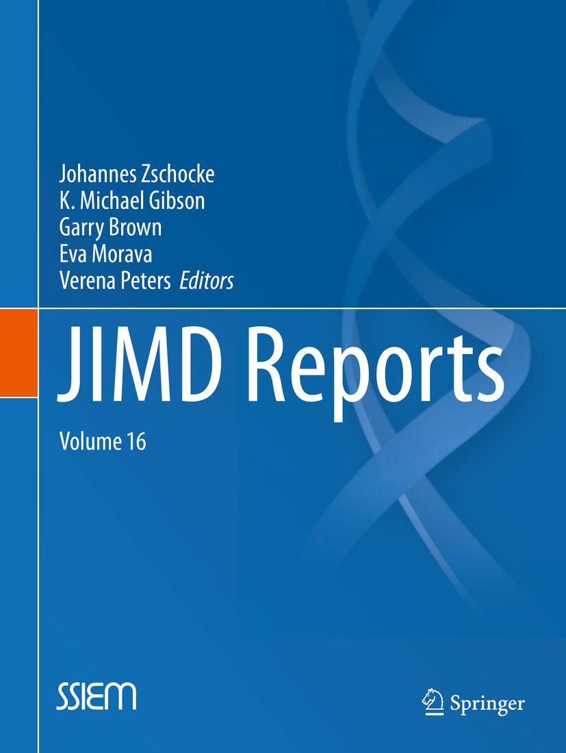 Buchcover mit Titel JIMD Reports, Band 16. Autorennamen und Springer-Logo. Blauer Hintergrund mit abstraktem Design.