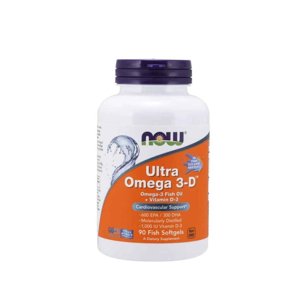 NOW Foods Ultra Omega 3-D mit Vitamin D3 90 St Weichkapseln
