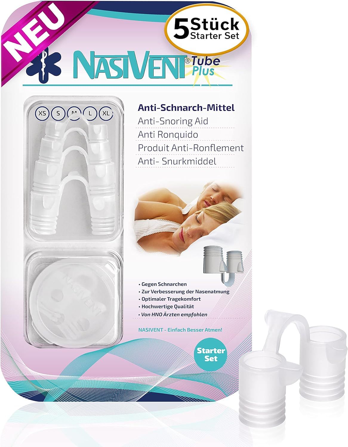 Nasivent Tube Plus Starter Set mit 5 Größen