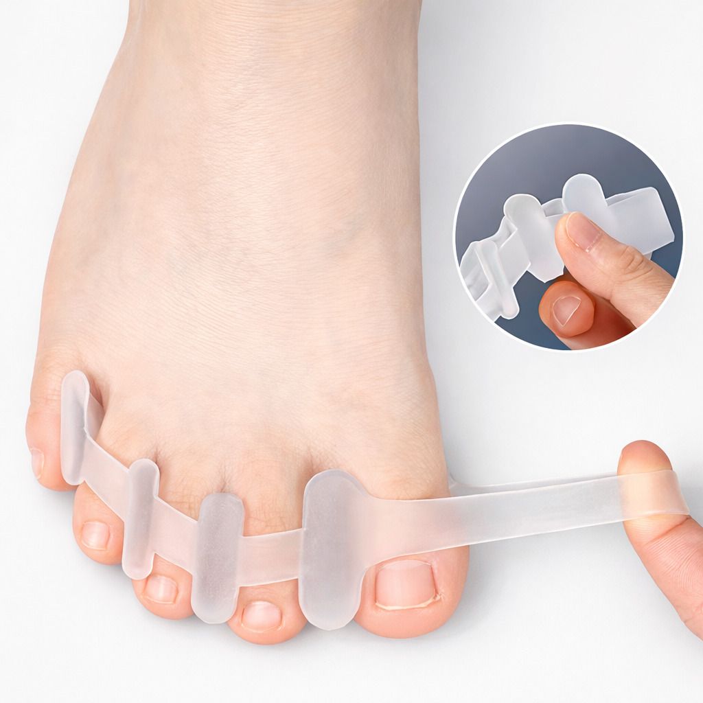 Zehentrenner Silikon, weich & BPA-frei, wiederverwendbar, unisex tragbar