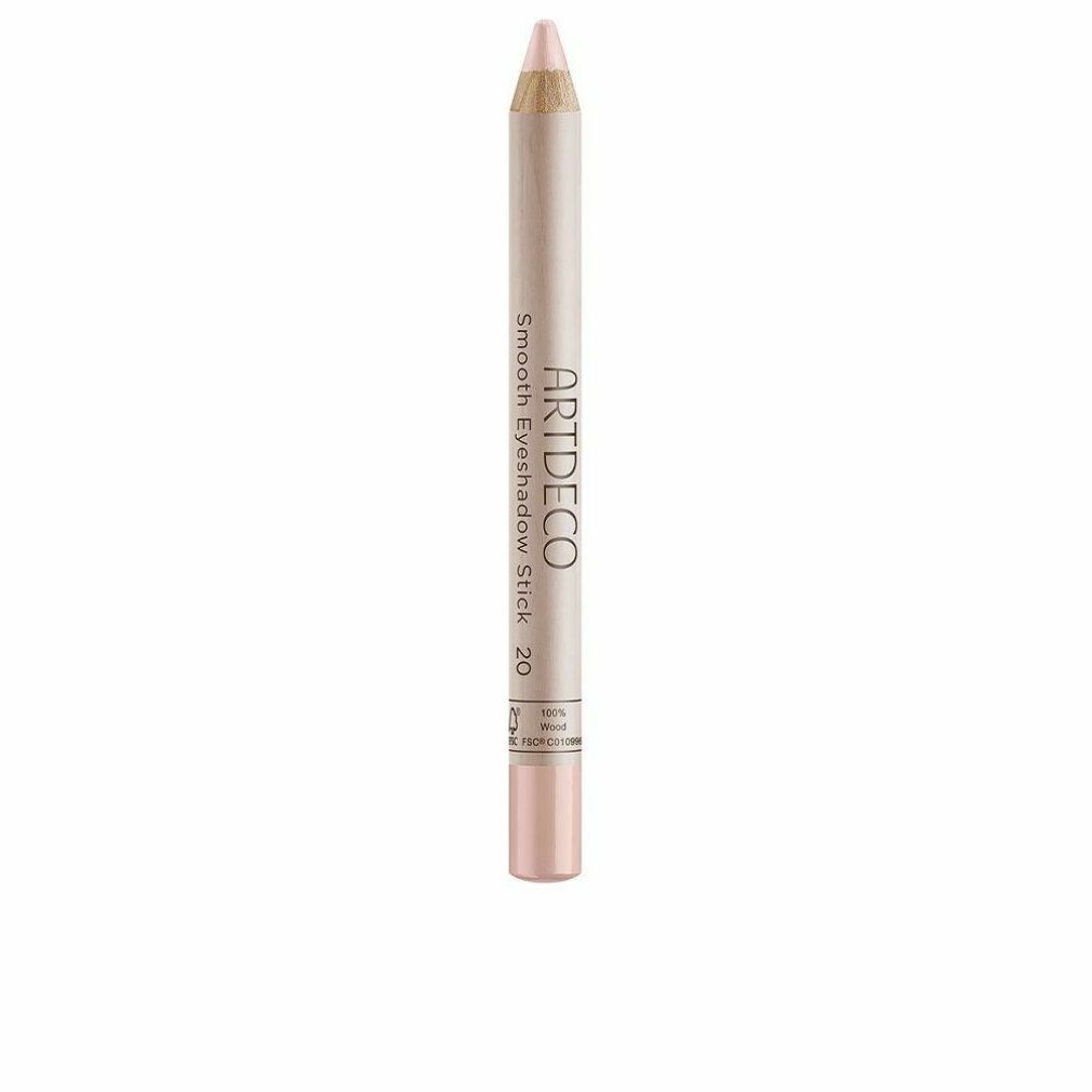 Artdeco Smooth Eyeshadow Stick. Hellrosa Stift mit rosafarbenem Ende. Produktname und Marke auf dem Stift.