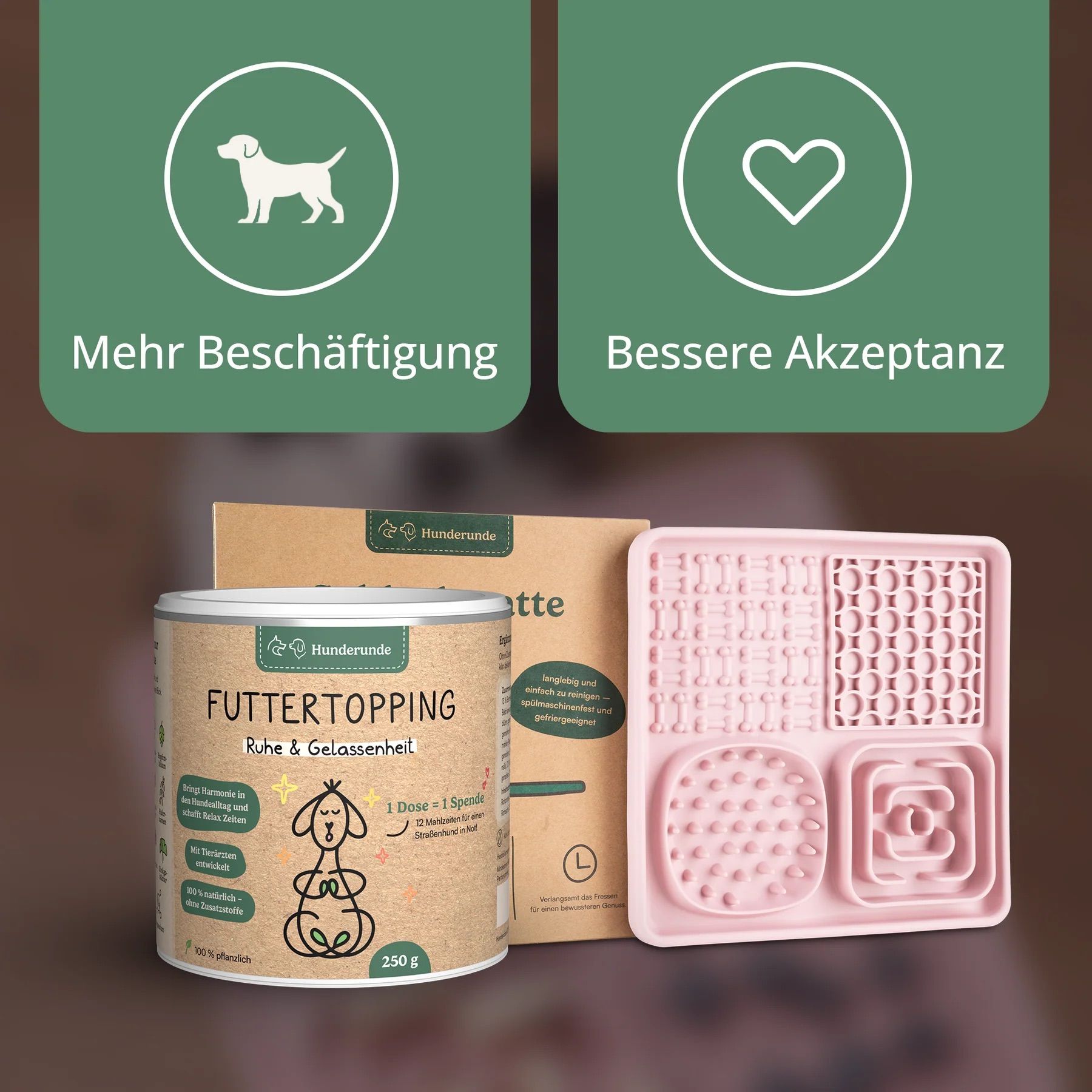 Hunderunde Futtertopping Ruhe & Gelassenheit