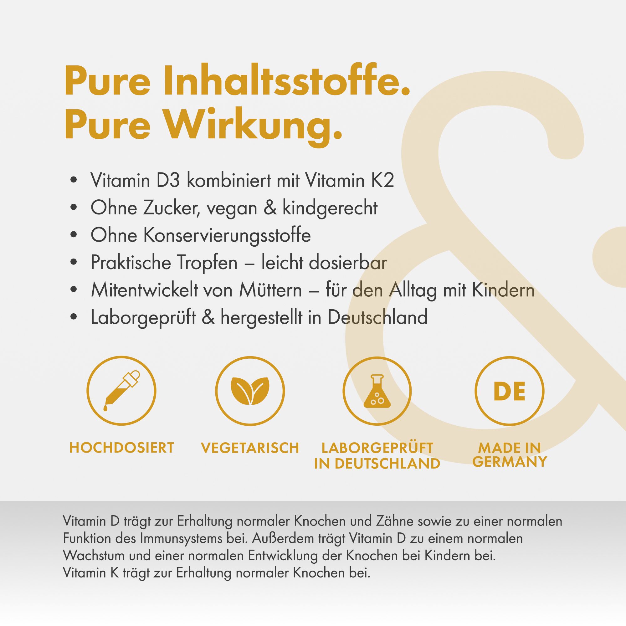 MINERALS & ME® Kids Vitamin D3 + K2 Tropfen