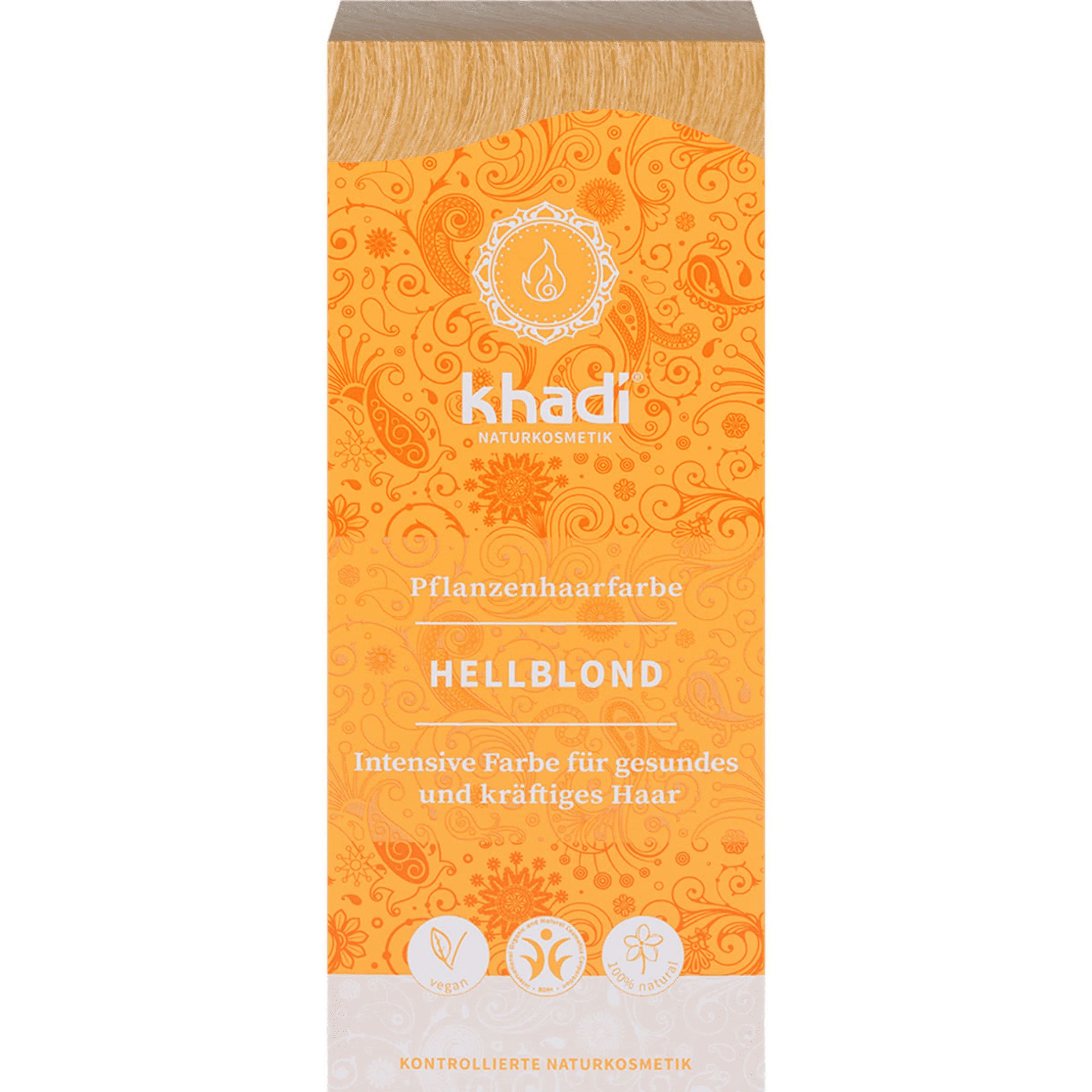 khadi Natural Cosmetics Pflanzenhaarfarbe Hellblond 100 g