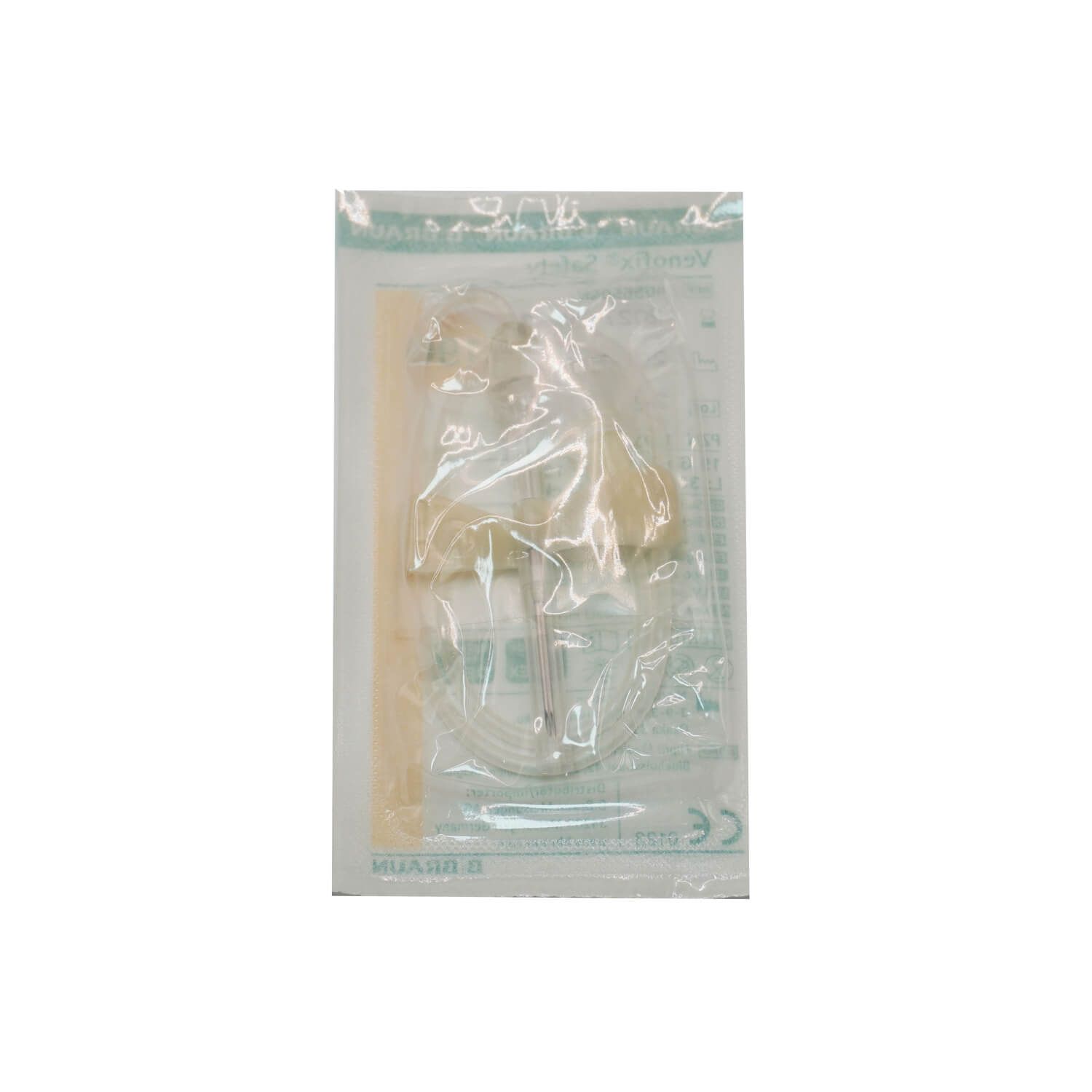 Verpacktes Medizinprodukt. Transparente Verpackung, Produkt sichtbar. Siegel und CE-Kennzeichnung.