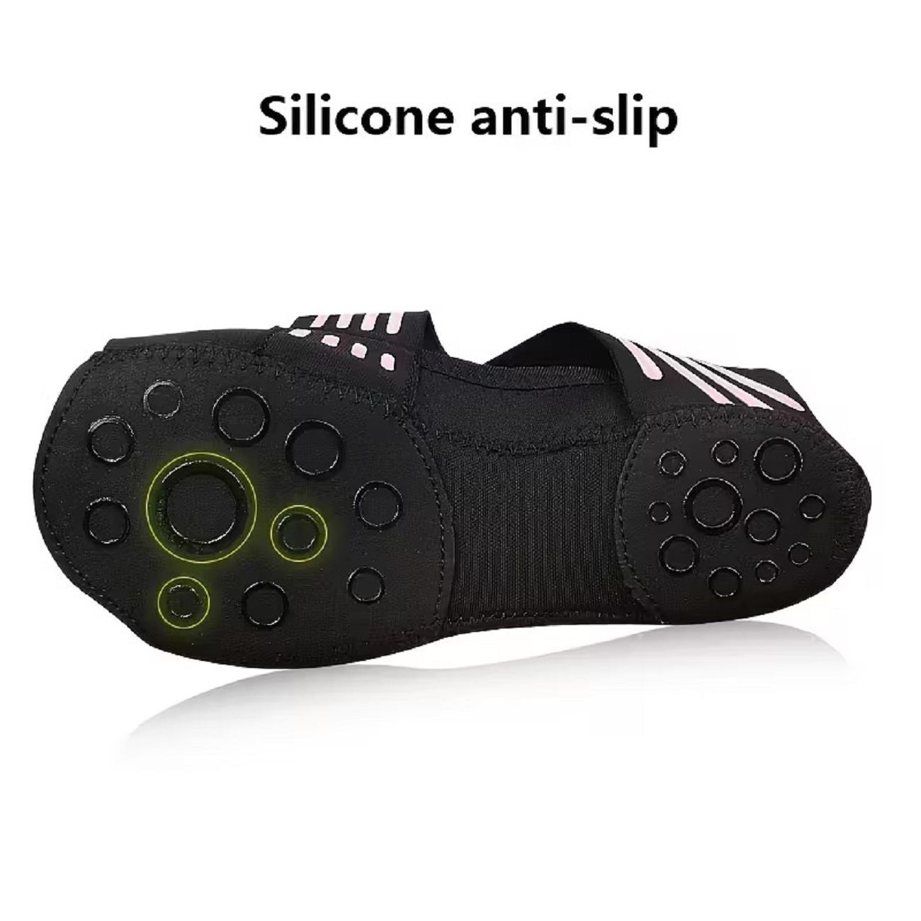 Zehenlose Yoga & Pilates Socken rutschfest, atmungsaktiv mit Kreuzriemen, für Damen