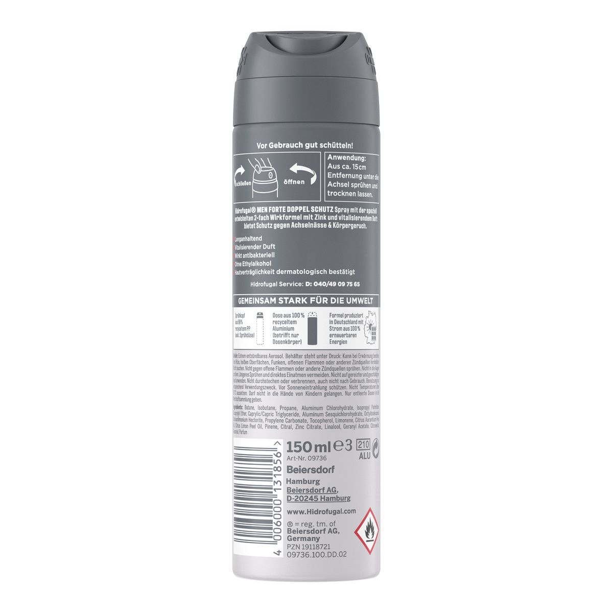 HIDROFUGAL Men Forte Doppel Schutz Spray