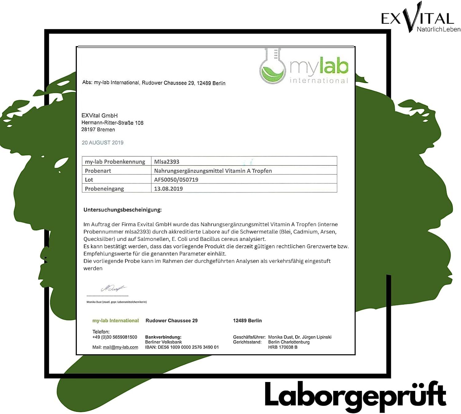 EXVital® Vitamin A Tropfen (Retinol)