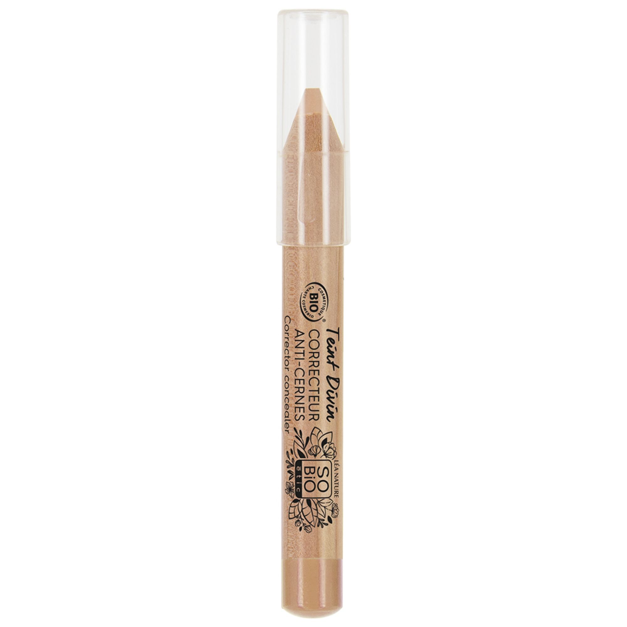 Léa Nature SO BIO étic Teint Divin Korrektur-Stift gegen Augenringe Bio (Farbton : Goldbeige) 10,1x1,1x1,1 cm