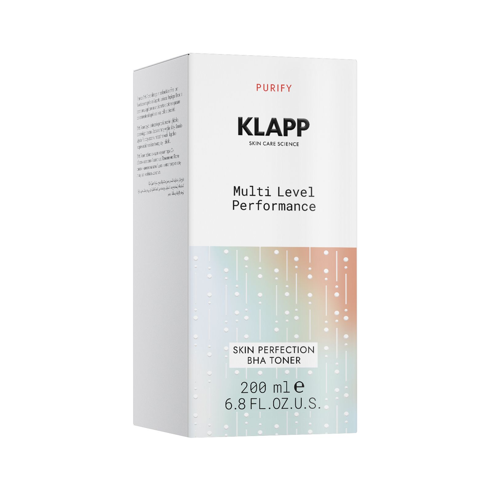 Klapp, Multi Level Performance Cleansing Triple Action Skin Perfection BHA Toner