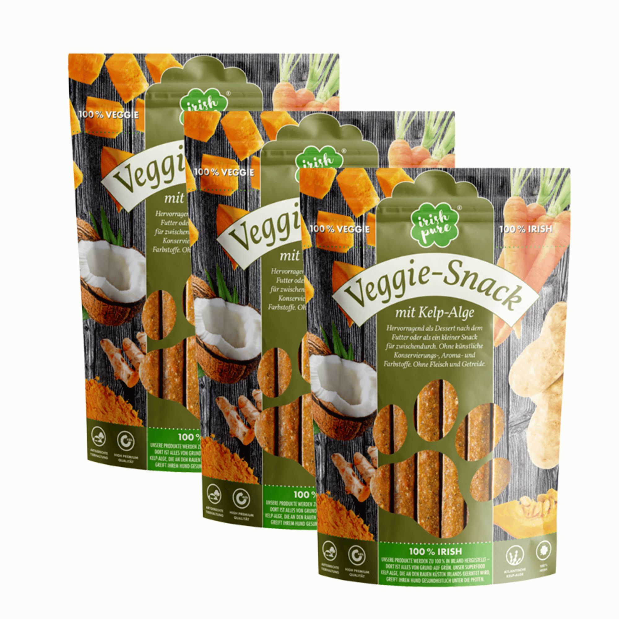 Irish Pure Veggie-Snack mit Kelp-Alge 450 g