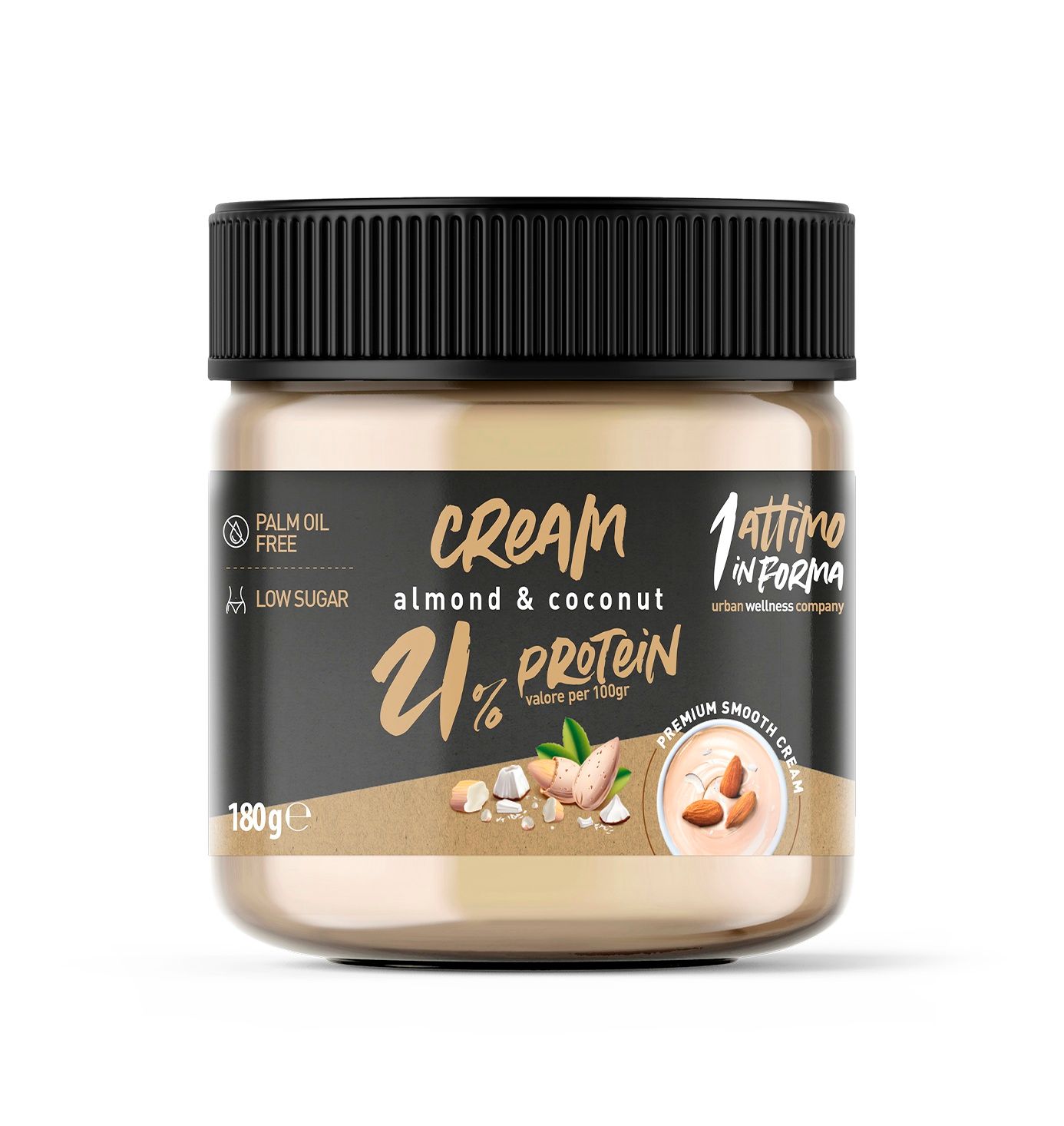 1attimoinforma Protein Cream 21%; Cocco e Mandorle