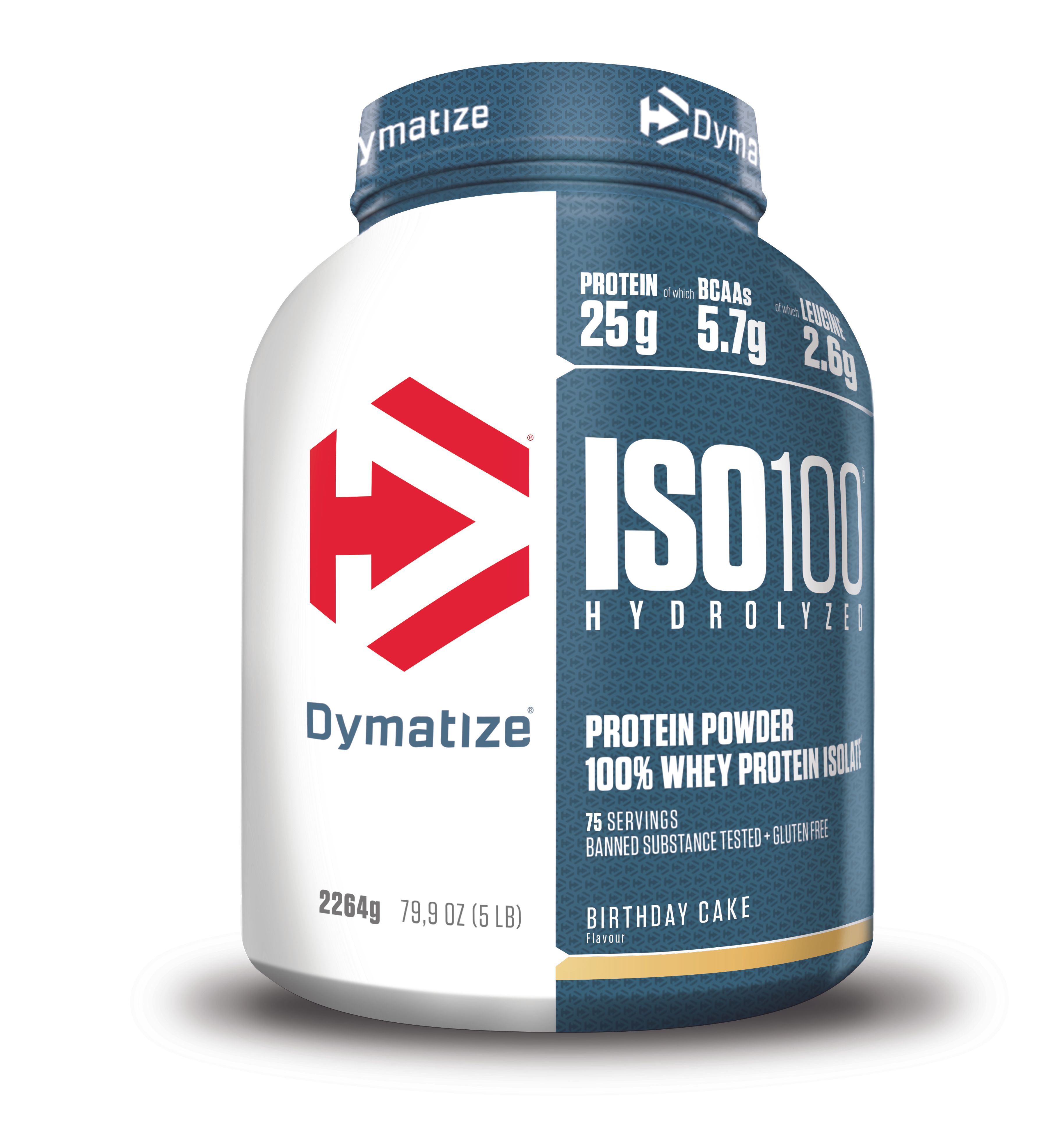 DYMATIZE Whey Protein Pulver Shake Hydrolysat Eiweiß ISO 100 Birthday Cake