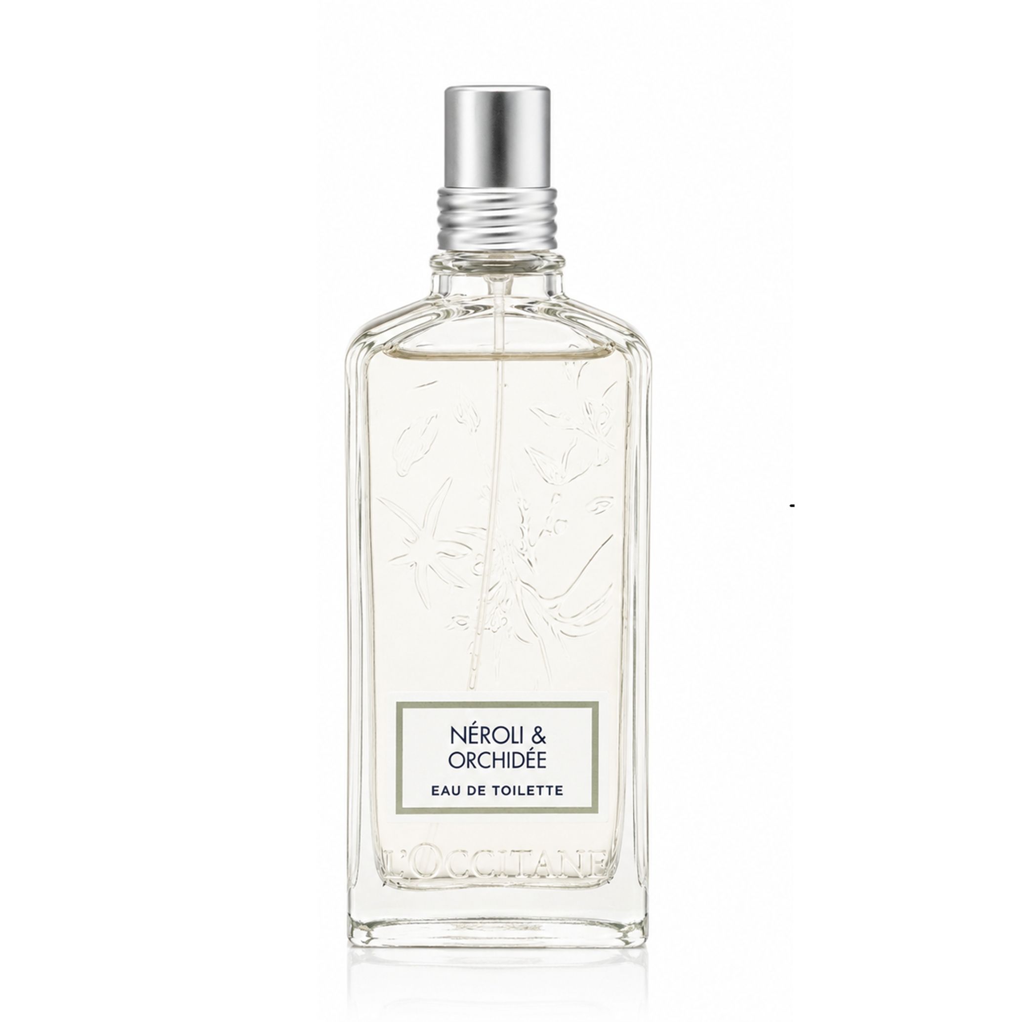 L'Occitane Neroli Orchidee Eau de Toilette Spray in Glasflasche.