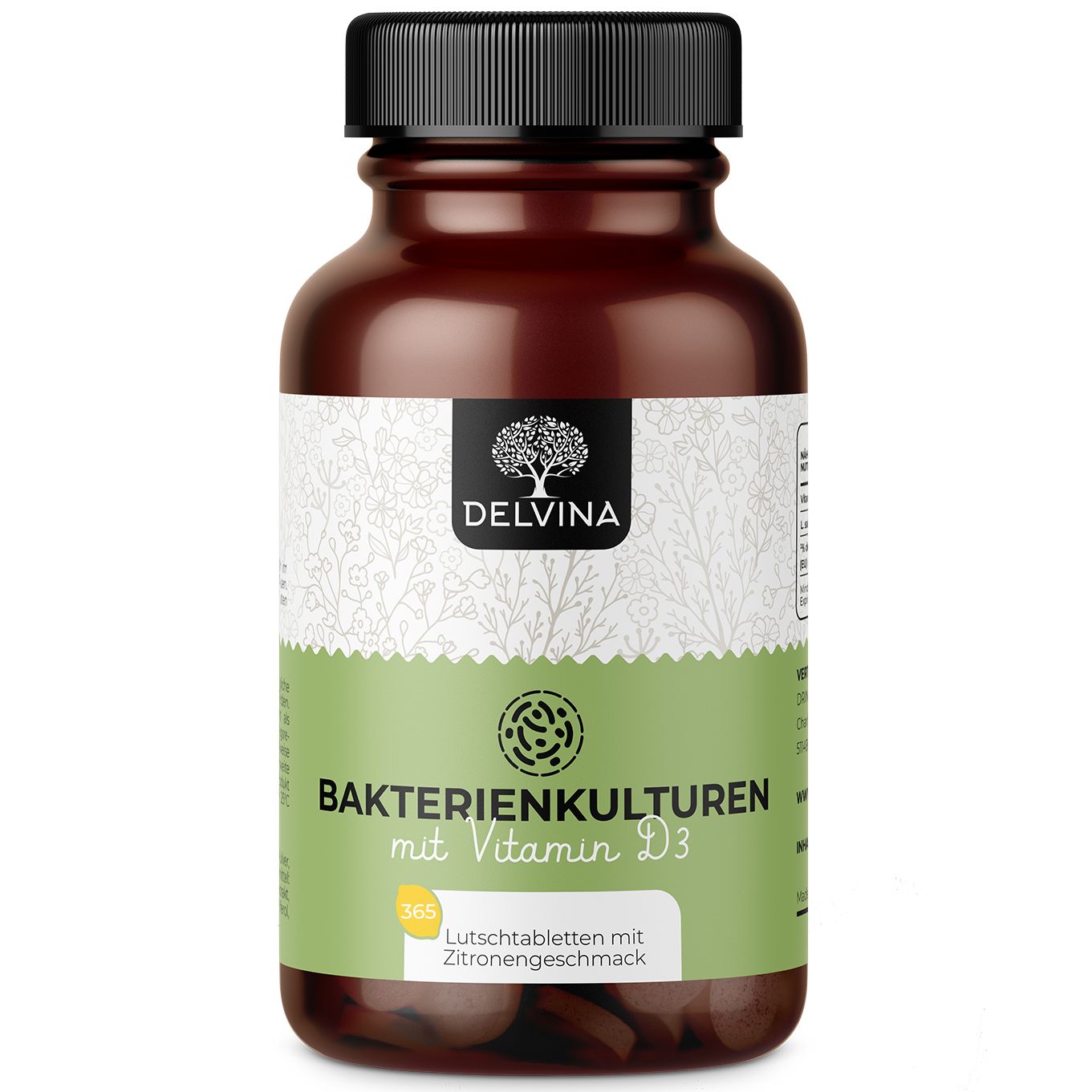 Delvina Mundflora - Lutschtabletten gegen Mundgeruch (Zitronengeschmack)