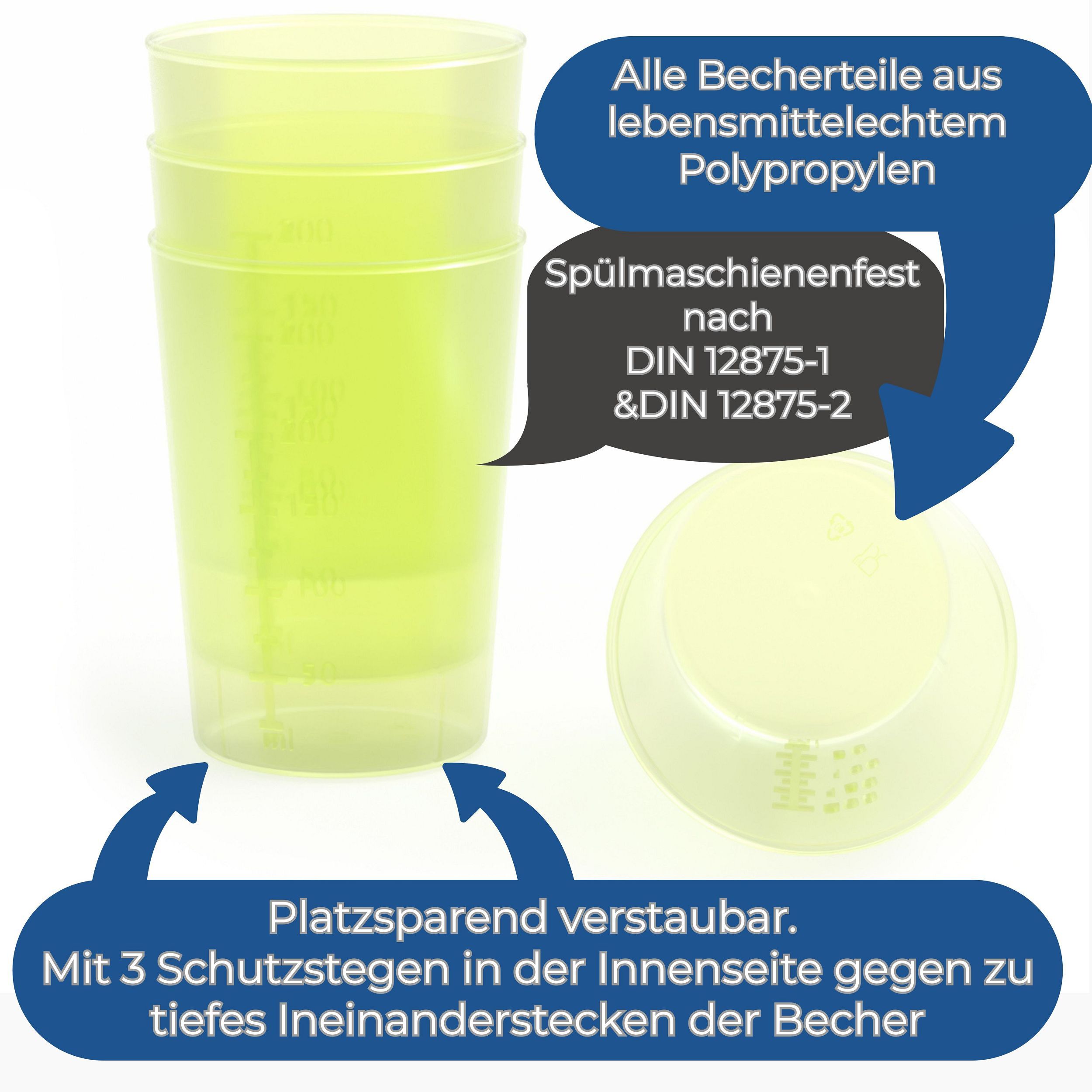 Horn Medical Schnabelbecher Trinkhilfe für Erwachsene mit zwei Deckeln