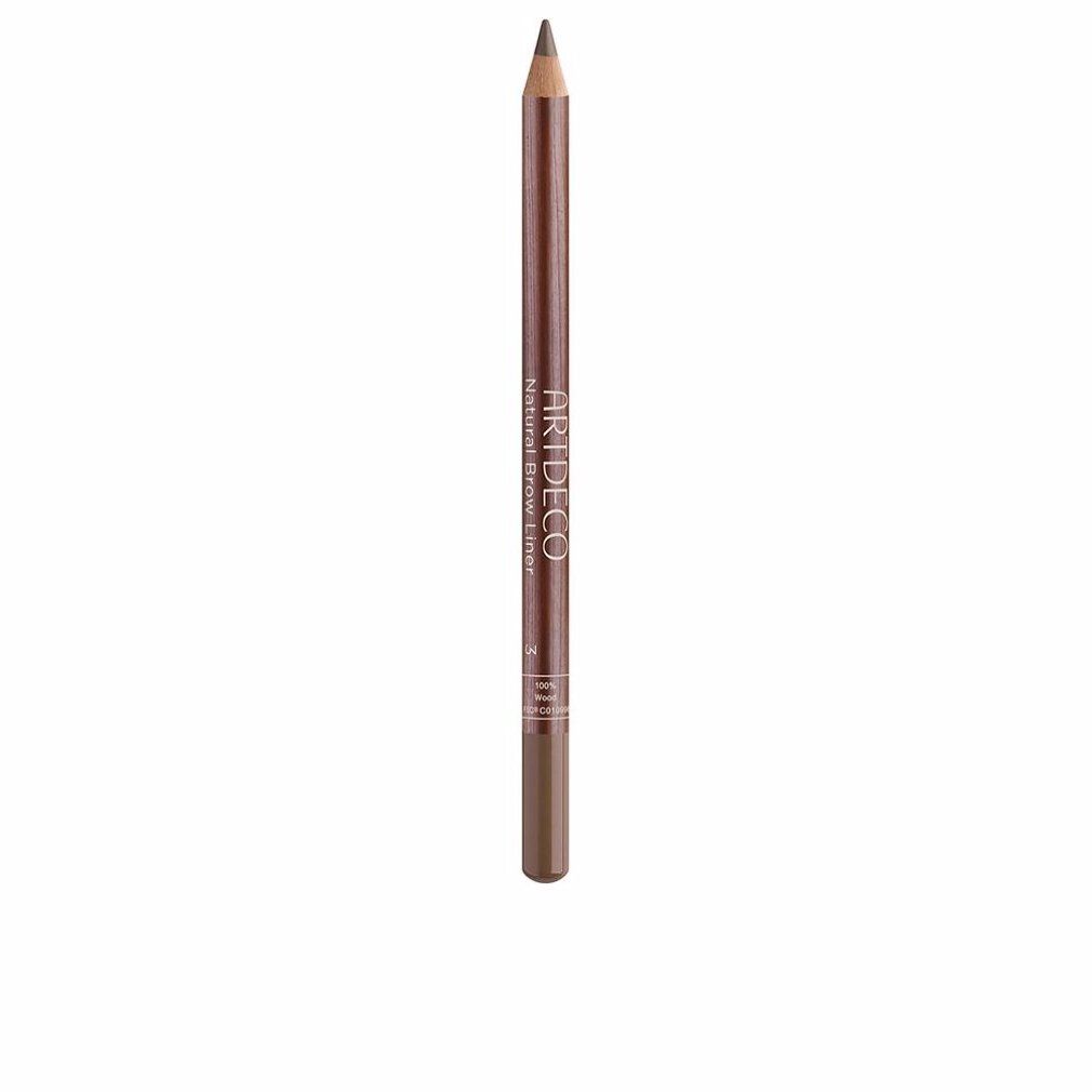 Brauner Augenbrauenstift. Spitze und Stiftende sind sichtbar. Aufschrift: ARTDECO Natural Brow Liner.