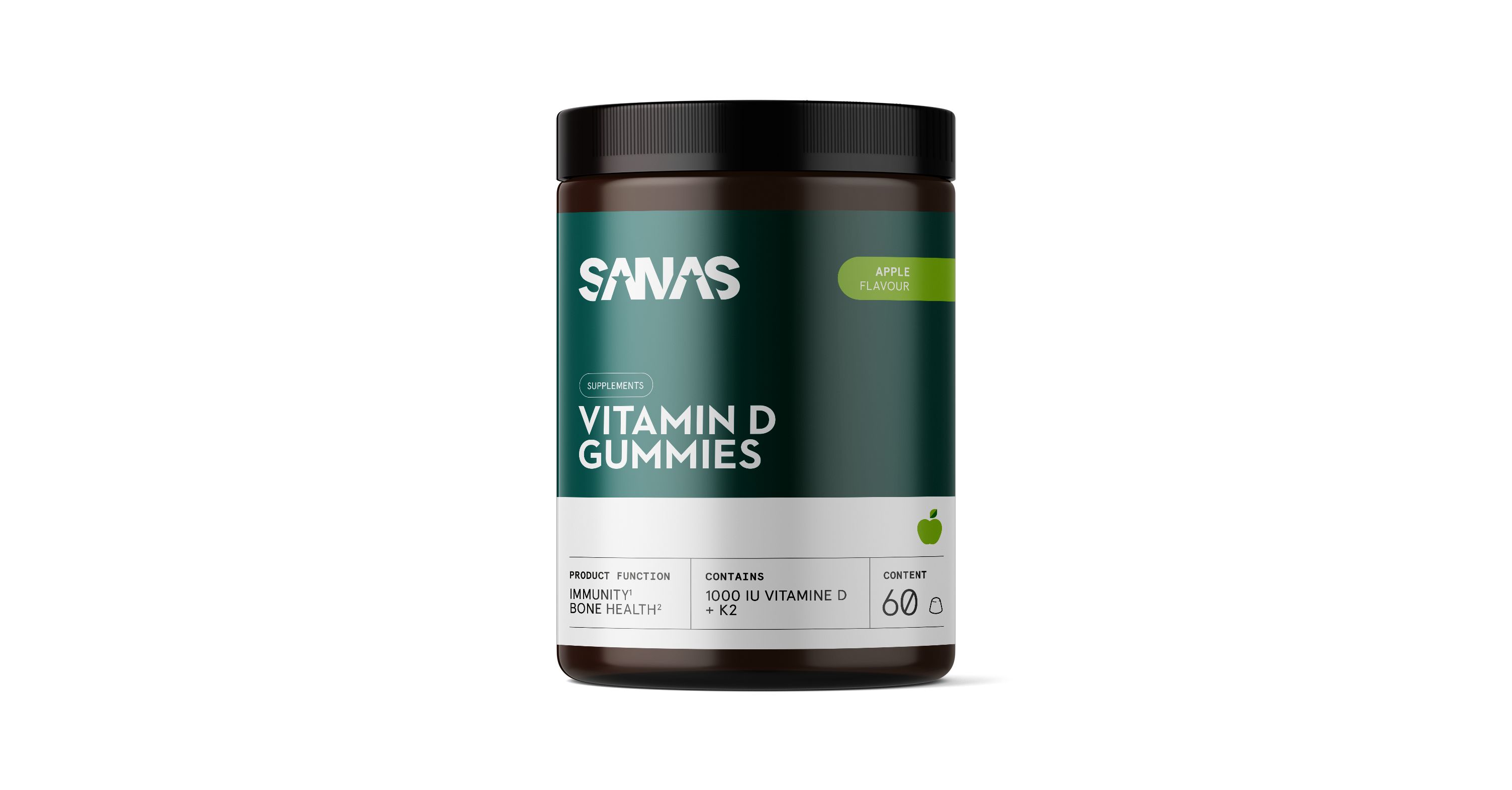 Sanas Vitamin D3+ K2 Gummies 60 Kauwgummies
