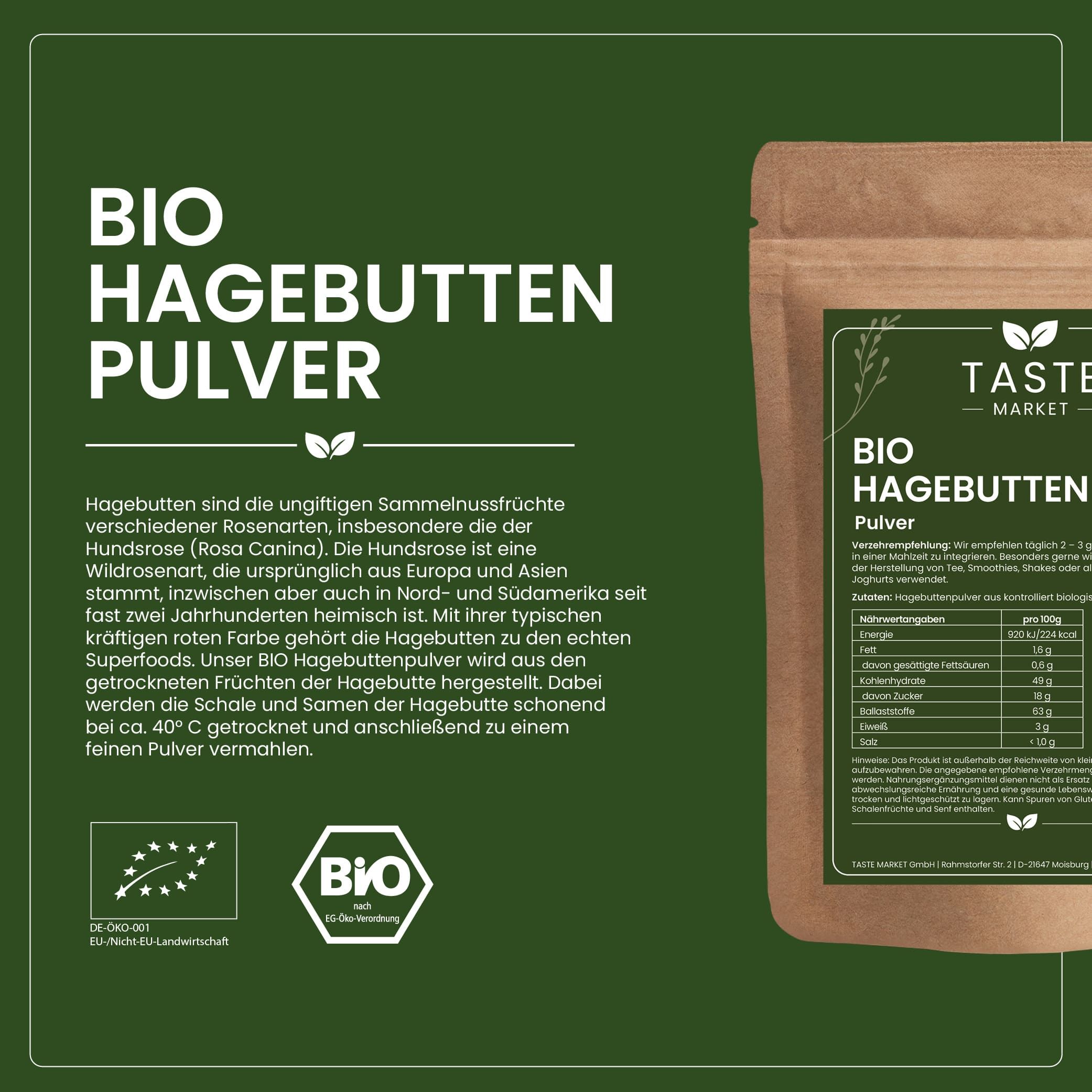 Taste Market BIO Hagebuttenpulver