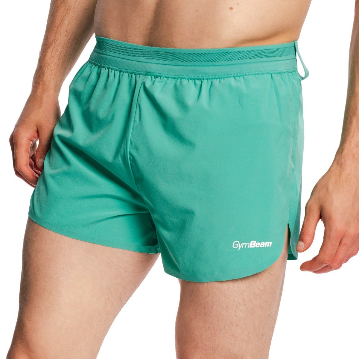 GymBeam Shorts Herren regular mit Gummizug, Taschen, Pulse X Grün