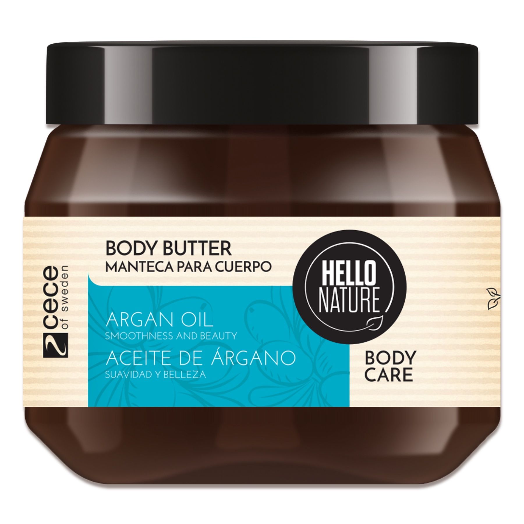 Hello Nature Körperbutter Body Butter für Hautpflege mit Arganöl 1x250 ml Tagescreme