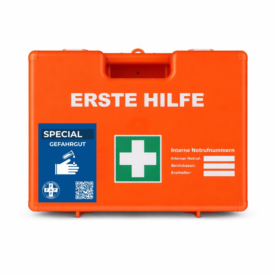 FAP First Aid Products Erste-Hilfe-Koffer Gefahrgut DIN 13157 - orange 1 St