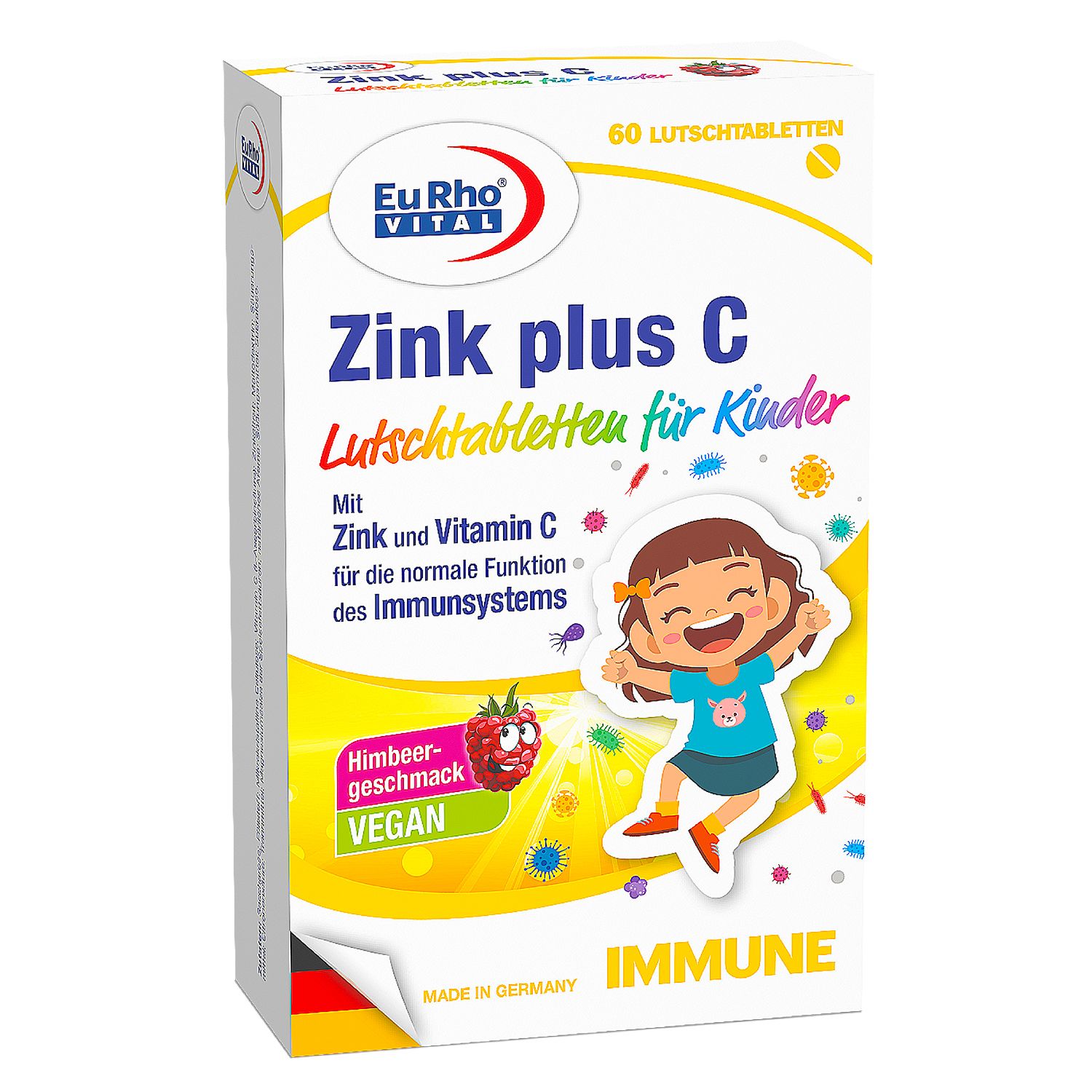 EuRho® Vital Zink plus C Lutschtabletten für Kinder 60 St