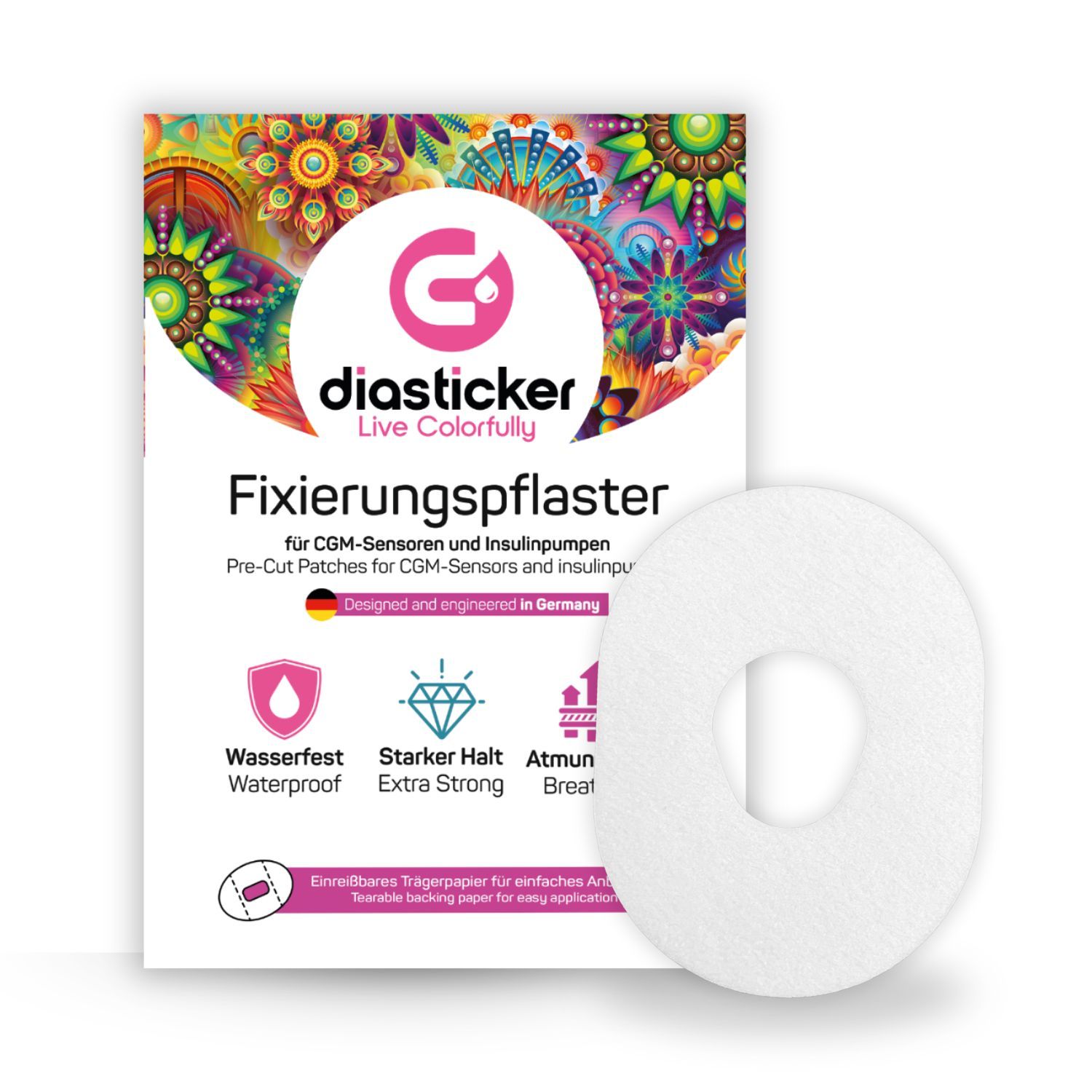 Diasticker® Dexcom G7 Fixiertapes 'Sensitive' 5 St