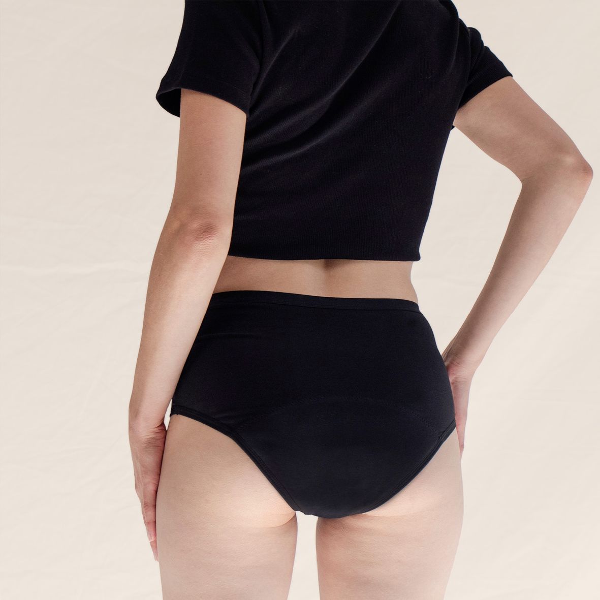 Mylily Periodenunterwäsche - High Waist Schwarz XXL ohne Biozide 1 St