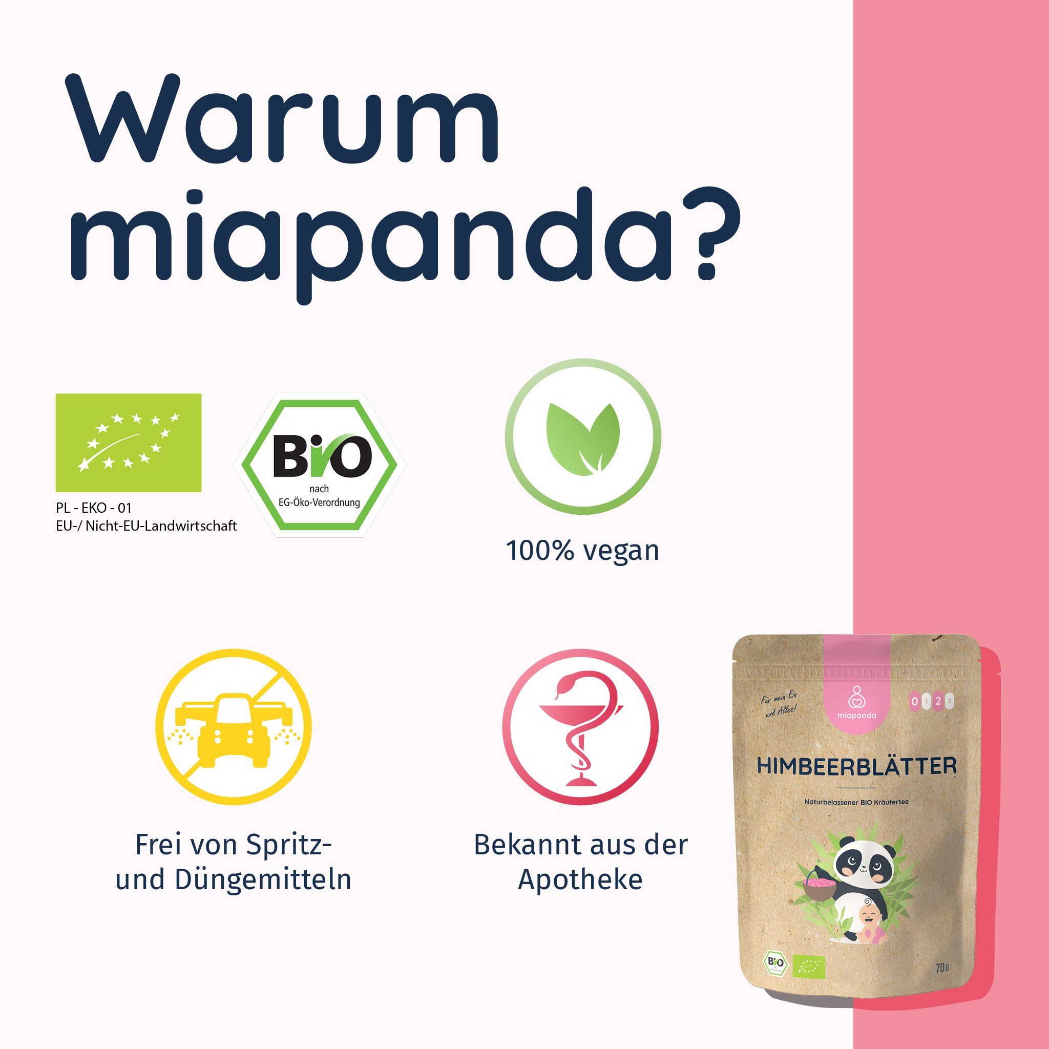miapanda Himbeerblättertee (BIO)