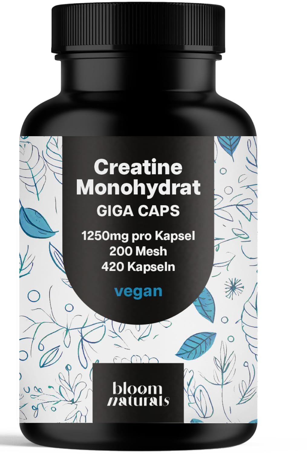 Bloom Naturals Kreatin Monohydrat Kapseln 606 g