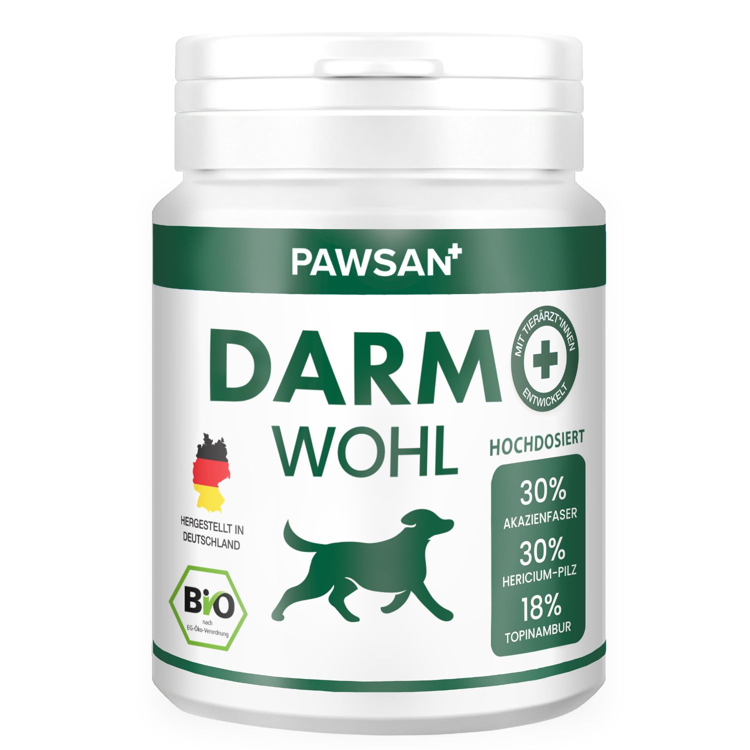 Pawsan® Darmwohl - Bio-zertifizierte Darmkur für Hunde 100 St Tabletten