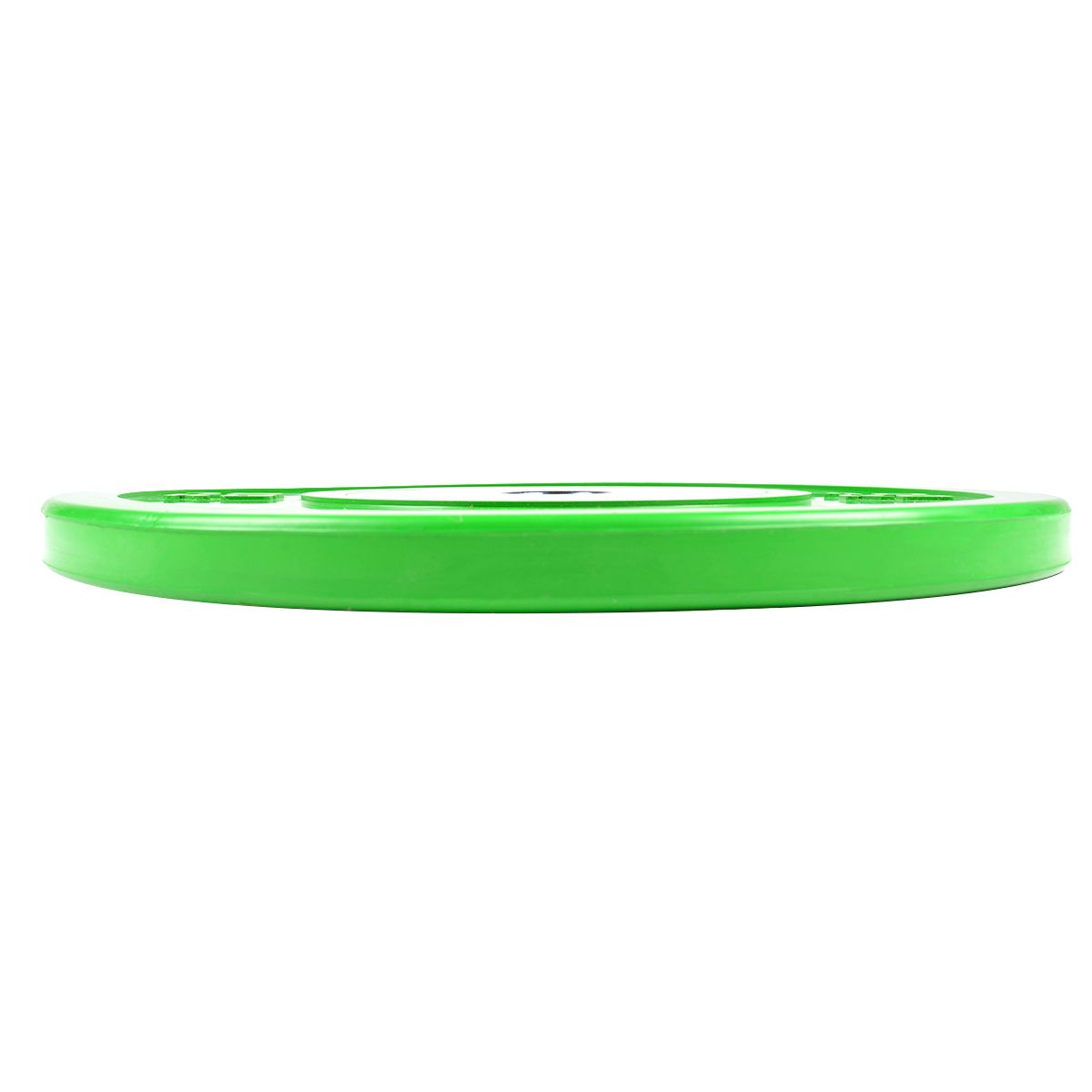 Grüne Gummischeibe, Seitenansicht. O 51mm.