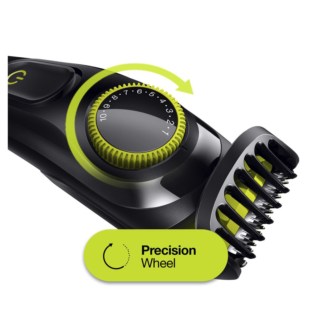 Braun - Trimmer fürs Gesicht "BeardTrimmer BT3221" in Schwarz/Grün