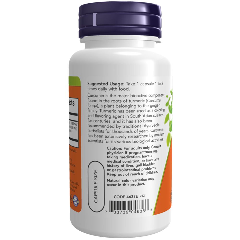 Now Foods, Turmeric Curcumin, 665mg