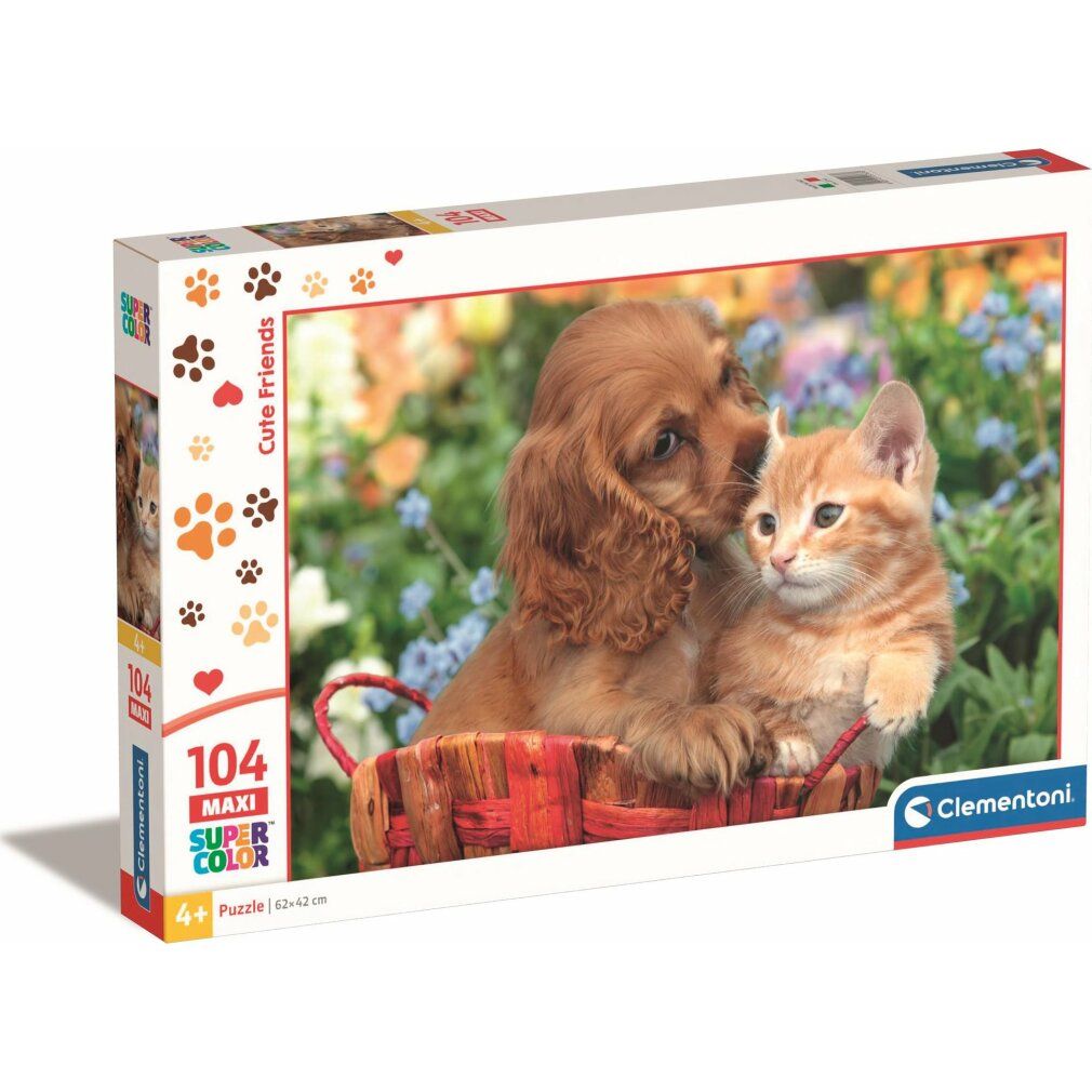 104 Teile Maxi Puzzle - Niedliche Freunde