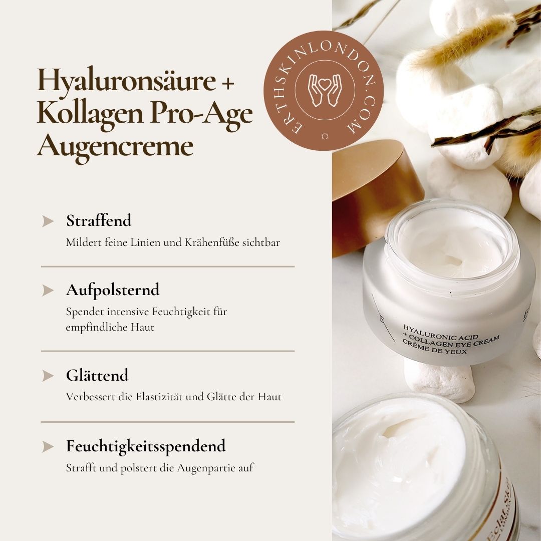 ErthSkin London Hyaluronsäure + Kollagen Pro Age Augentropfen