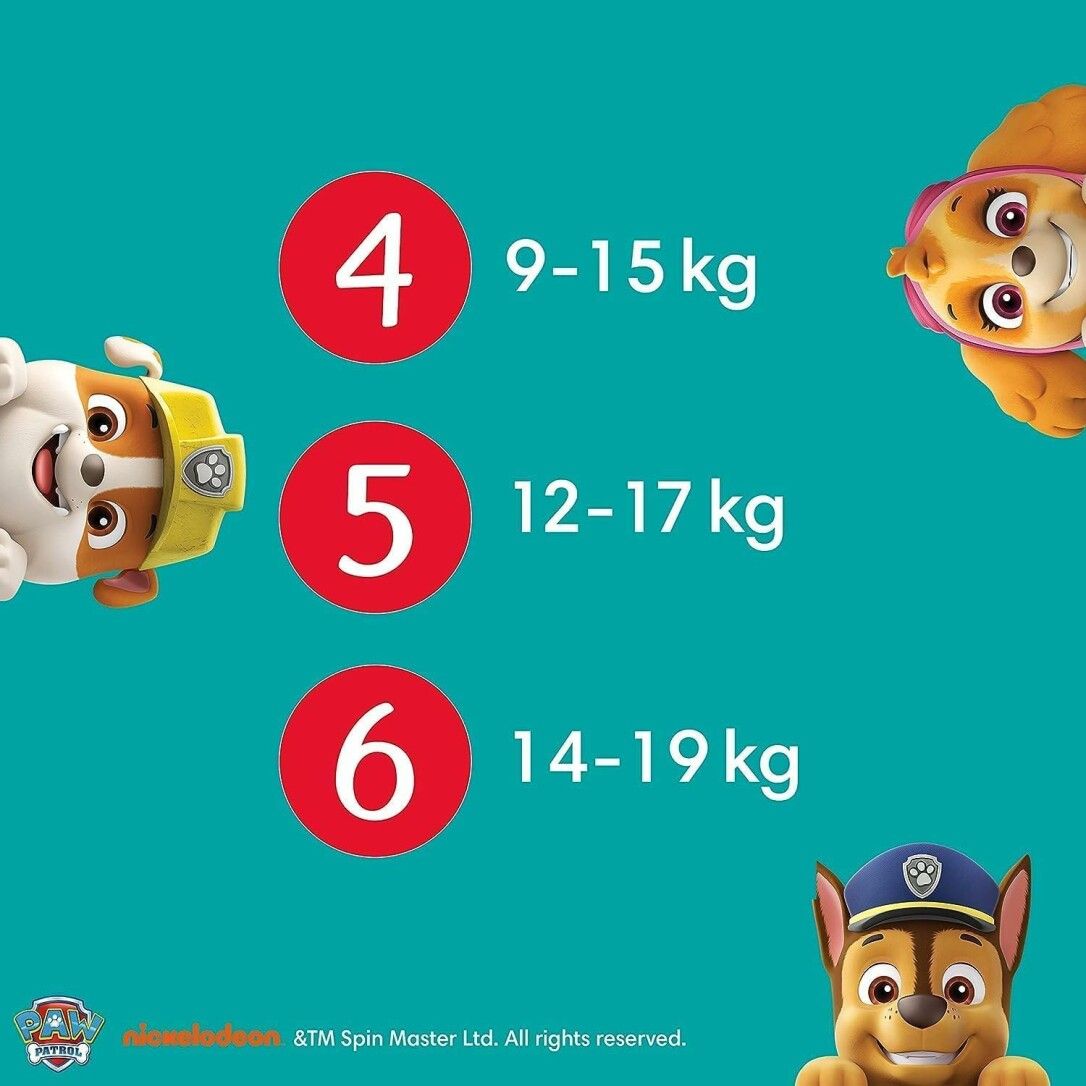 Pampers Baby-Dry Pants Paw Patrol Limited Edition Größe 4, 180 Windeln, 9kg - 15kg