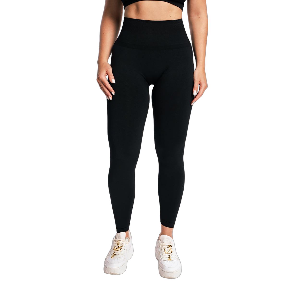 GymBeam Leggings Damen Seamless mit hoher Taille in Schwarz 1 St