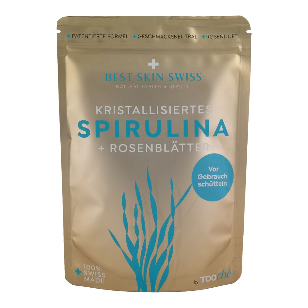 Kristallisiertes Spirulina mit Rosenblätter 100 g Granulat