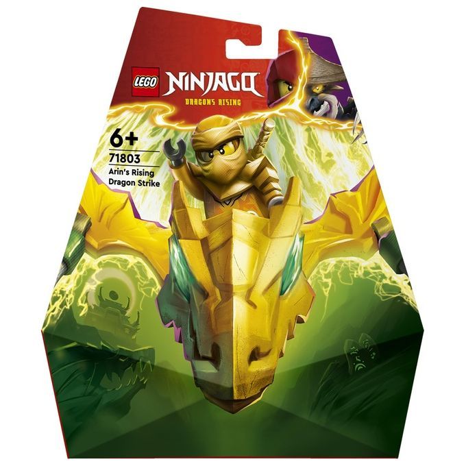 LEGO NINJAGO 71803 Attacco del Rising Dragon di Arin, Giochi per Bambini 6+ con Action Figure di Dr