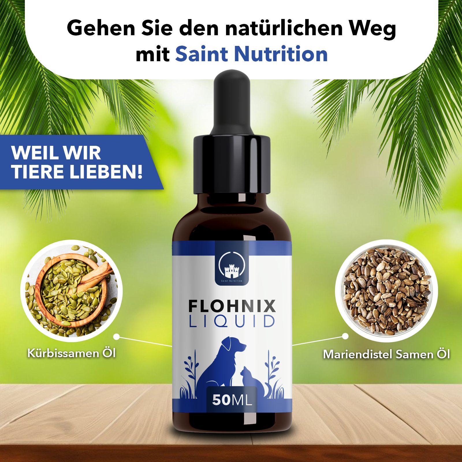 Saint Nutrition® | Läuse und Flöhe Liquid für Tiere