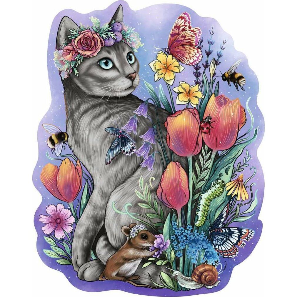 ravensburger Holzkonturpuzzle Magic Cat 150 Teile